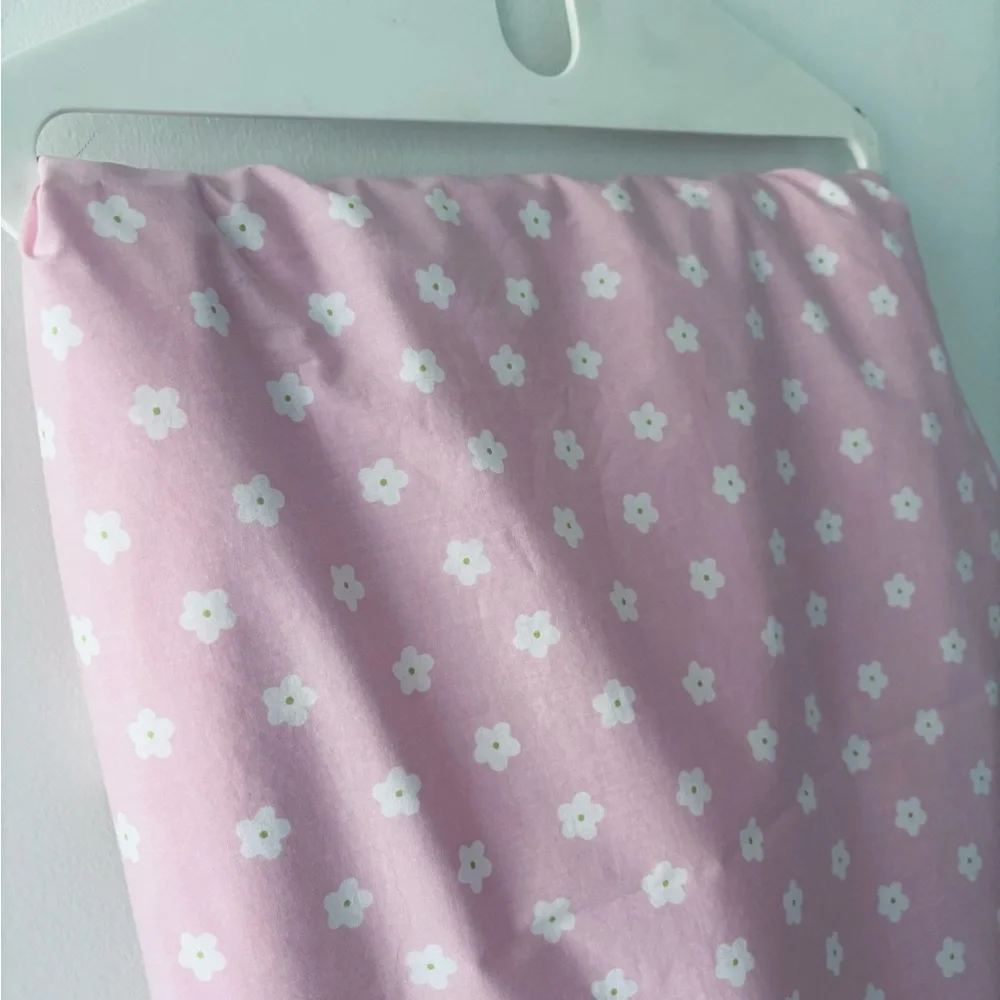 NWOT Pottery Barn Kids duvet pink floral dot cotton duvet cover Twin